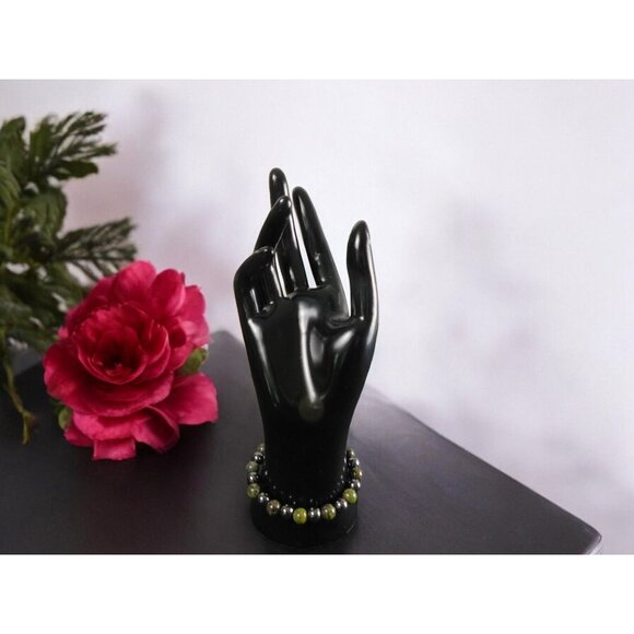 Dragon Blood Jasper Bracelet 8mm - Stretch - New - Witchcore Earth - Picture 5 of 8